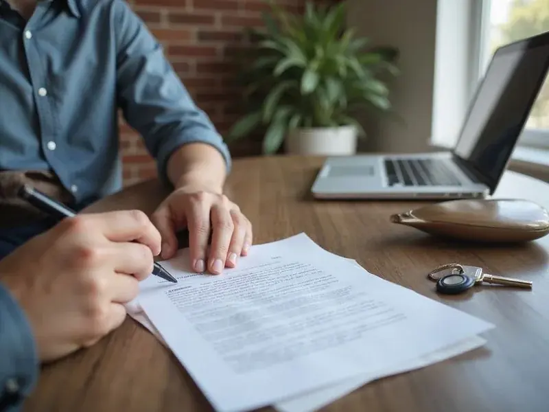 Renter signing a lease after a bankruptcy discharge