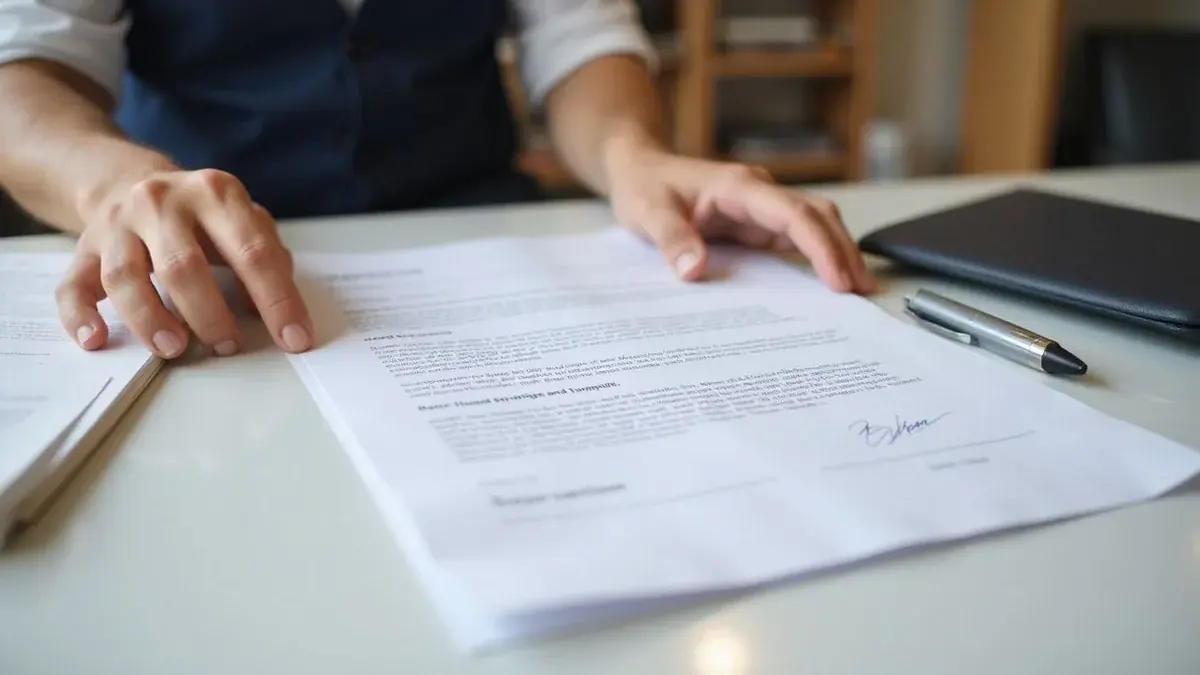 Step graphic of the approval process with a broken lease