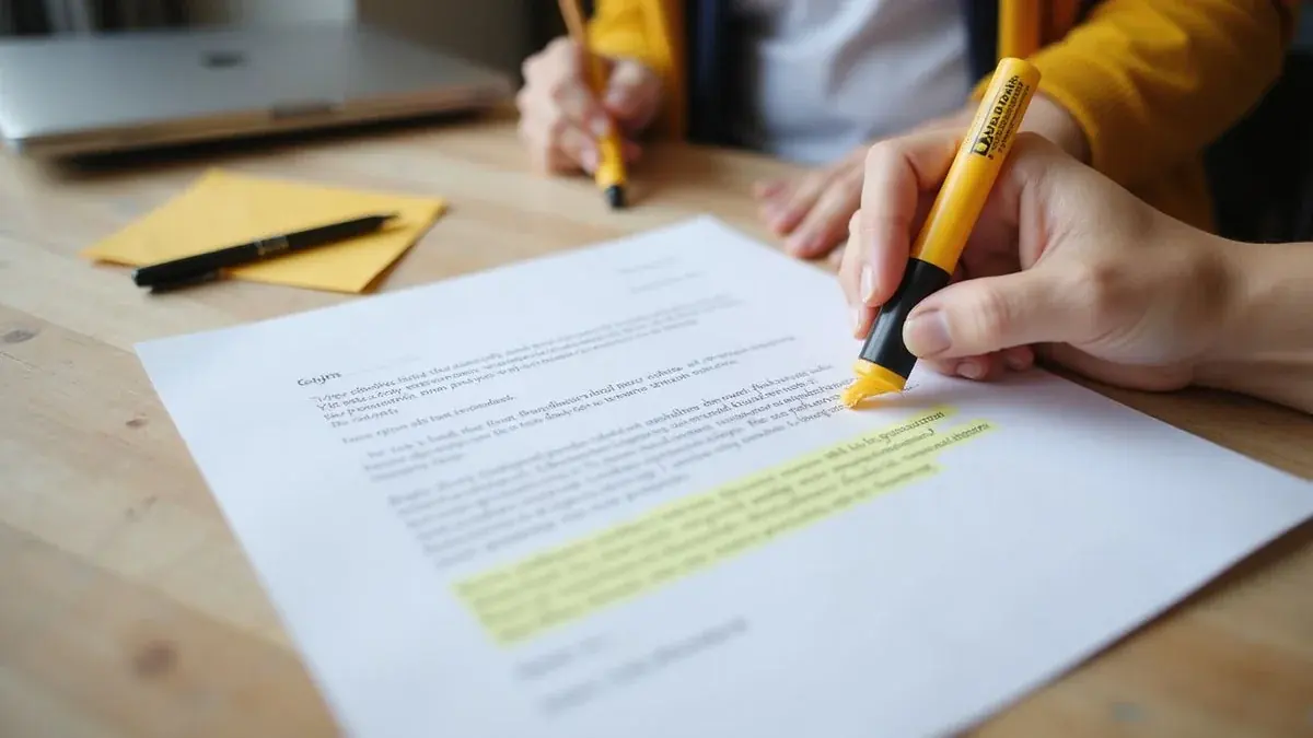 Sample zero balance letter with the important parts highlighted