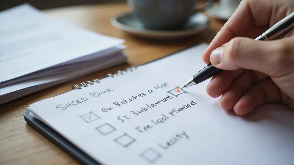 Checklist of alternative verification documents