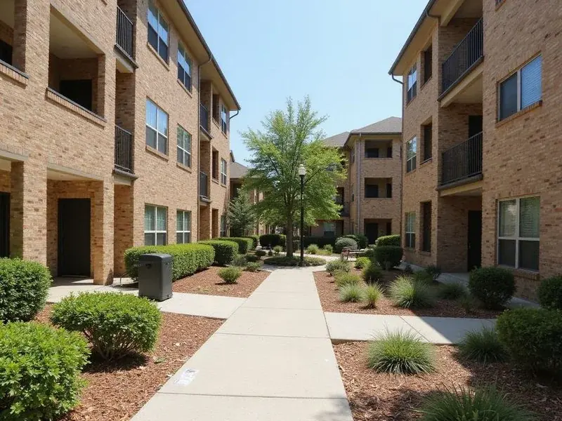 Illustration of a Houston apartment community