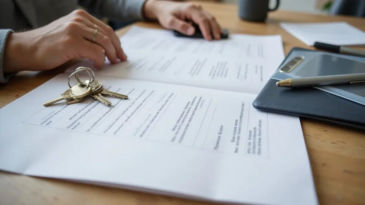 Simple diagram: from application to conditional approval to moving in