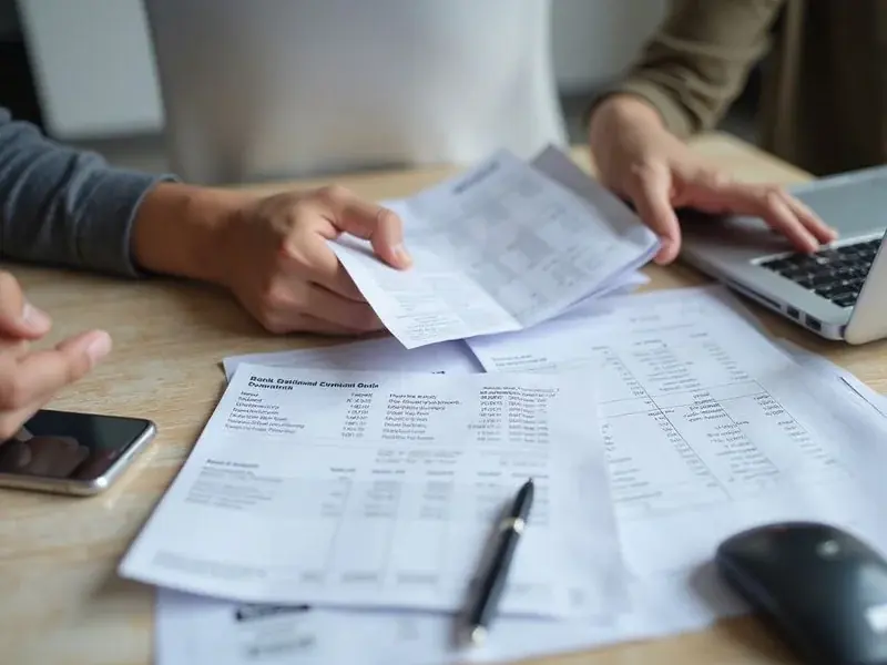 Bank statements and pay stubs used as proof of income