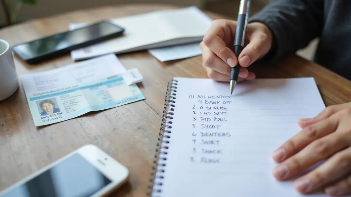 Checklist graphic of documents to have ready when you apply