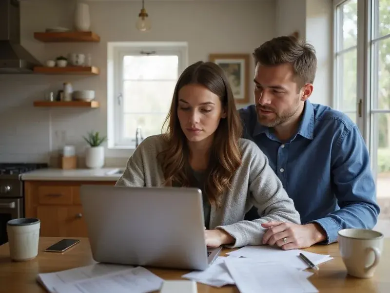Renter filling out a first apartment application